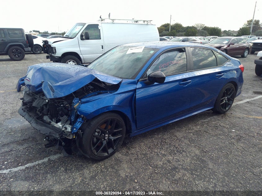 VIN 2HGFE2F54NH504016 2022 HONDA CIVIC SEDAN SPORT