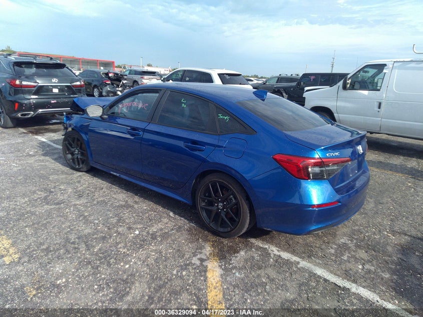 VIN 2HGFE2F54NH504016 2022 HONDA CIVIC SEDAN SPORT