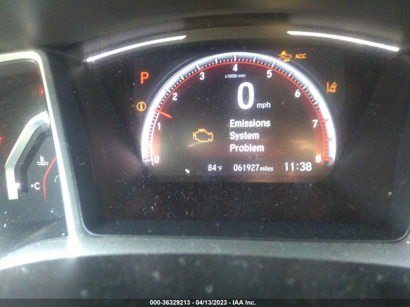 2019 HONDA CIVIC SEDAN SPORT - 2HGFC2F82KH576179