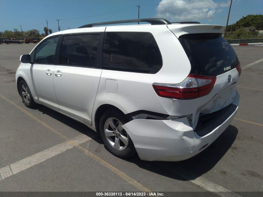 2016 TOYOTA SIENNA LE - 5TDKK3DC8GS690998