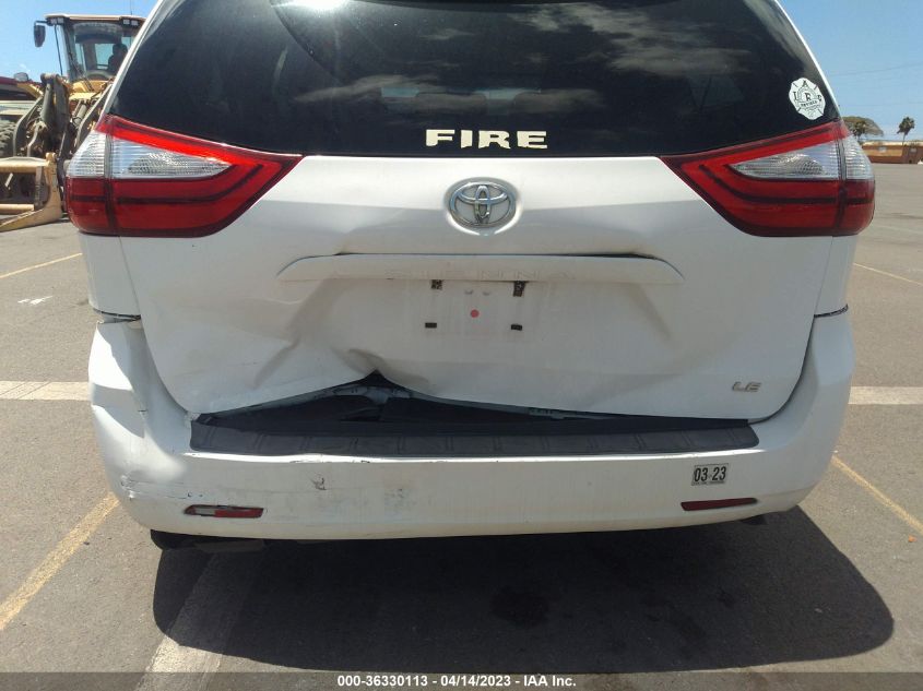 2016 TOYOTA SIENNA LE - 5TDKK3DC8GS690998