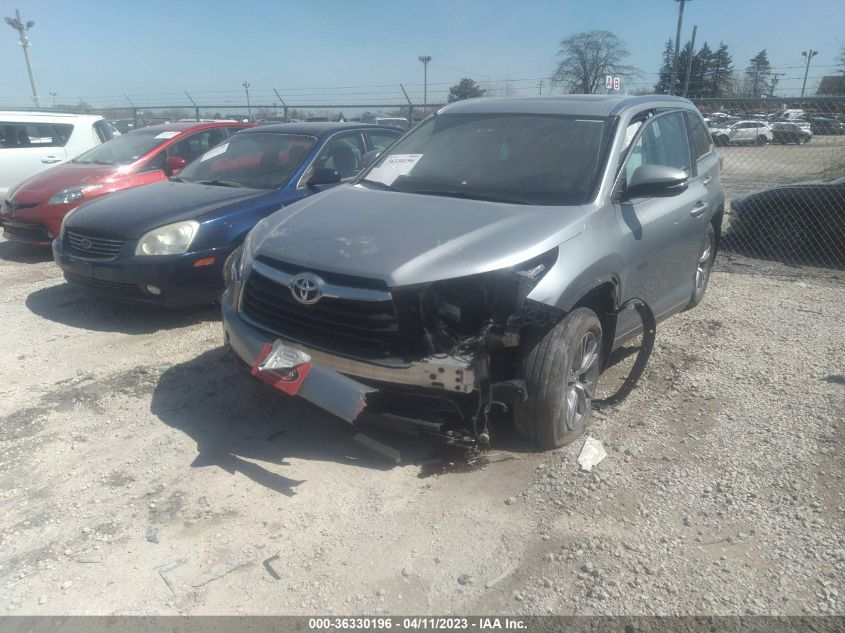 2015 TOYOTA HIGHLANDER XLE - 5TDJKRFH2FS195234