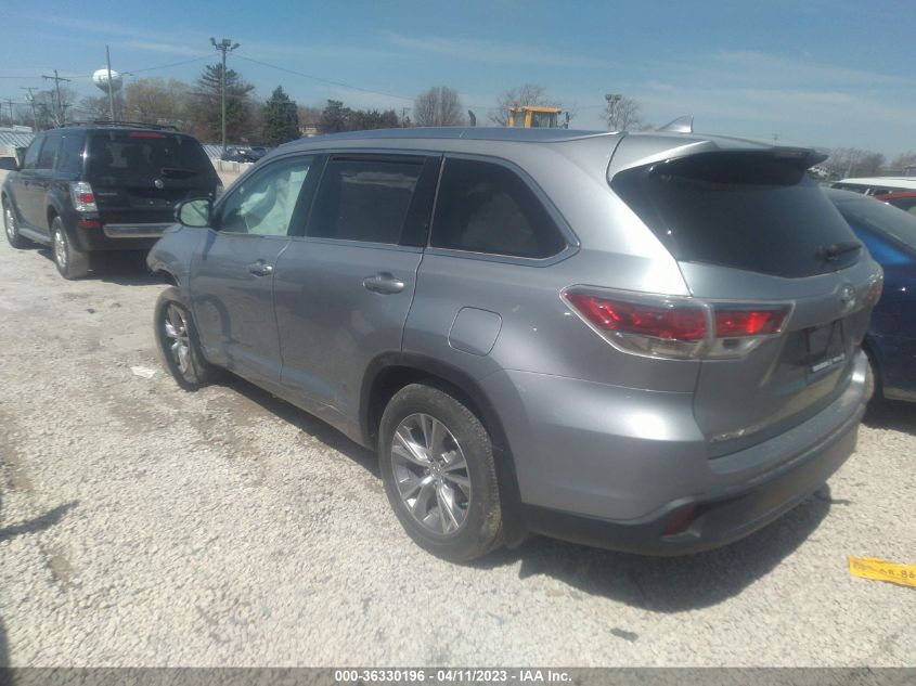 2015 TOYOTA HIGHLANDER XLE - 5TDJKRFH2FS195234