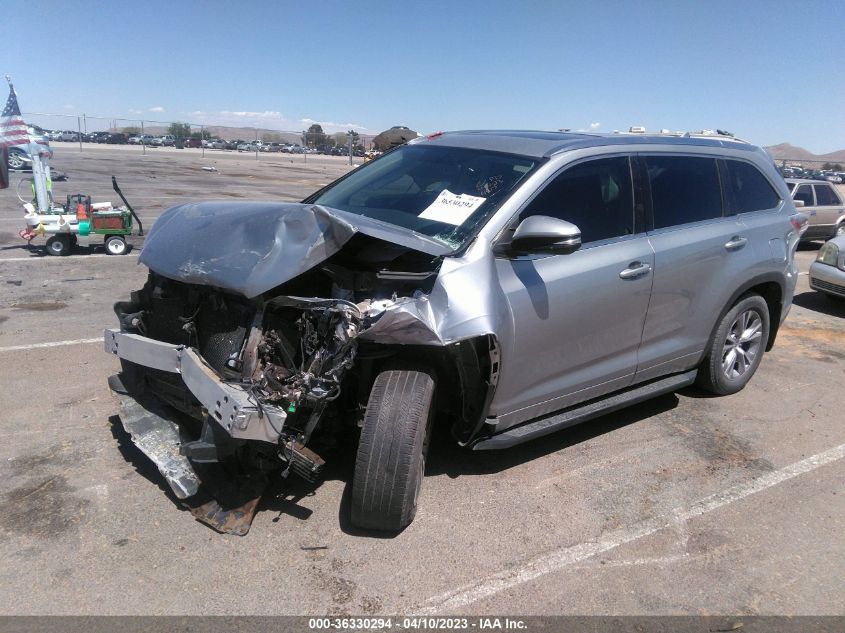 2015 TOYOTA HIGHLANDER XLE - 5TDKKRFH2FS074417