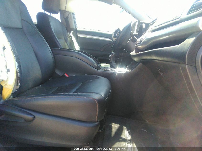 2015 TOYOTA HIGHLANDER XLE - 5TDKKRFH2FS074417