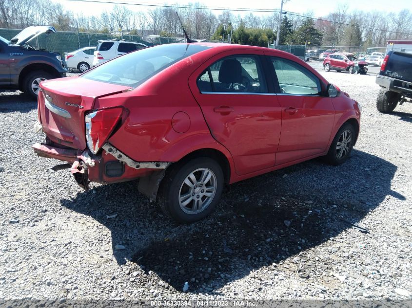 2014 CHEVROLET SONIC LT - 1G1JC5SH2E4135954