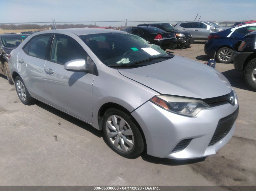 2014 TOYOTA COROLLA L/LE/S/S PLUS/LE PLUS - 2T1BURHEXEC098193