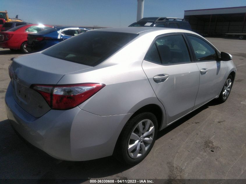 2014 TOYOTA COROLLA L/LE/S/S PLUS/LE PLUS - 2T1BURHEXEC098193