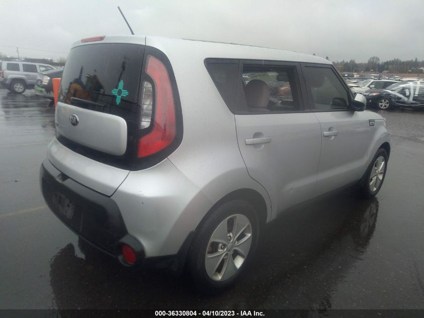 2015 KIA SOUL BASE - KNDJN2A20F7779224