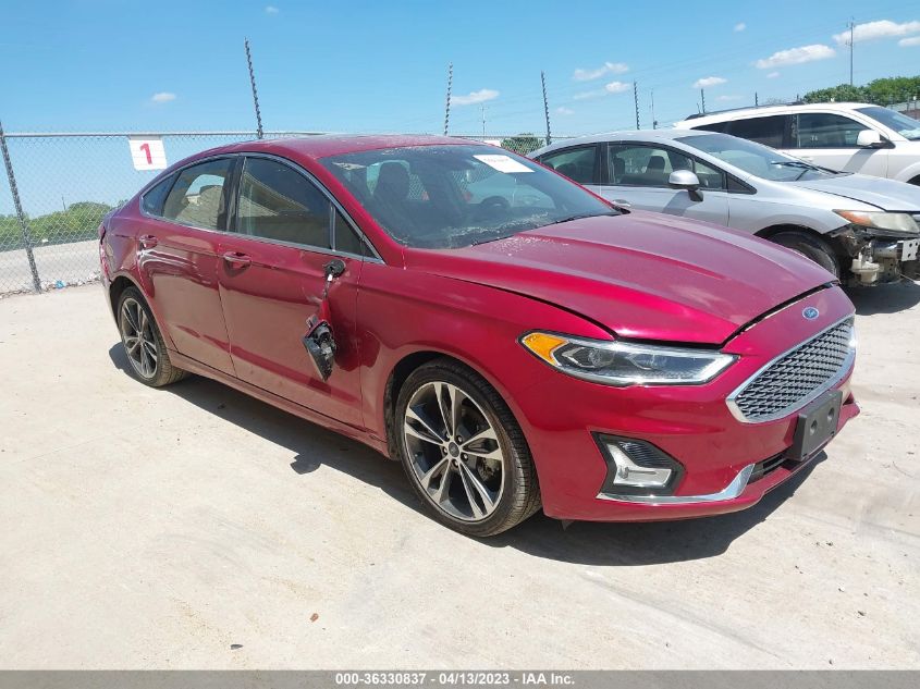 2019 FORD FUSION TITANIUM - 3FA6P0D97KR221330