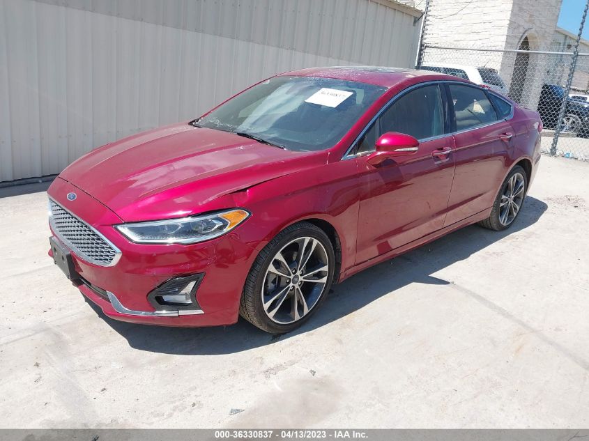 2019 FORD FUSION TITANIUM - 3FA6P0D97KR221330