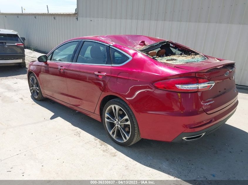 2019 FORD FUSION TITANIUM - 3FA6P0D97KR221330