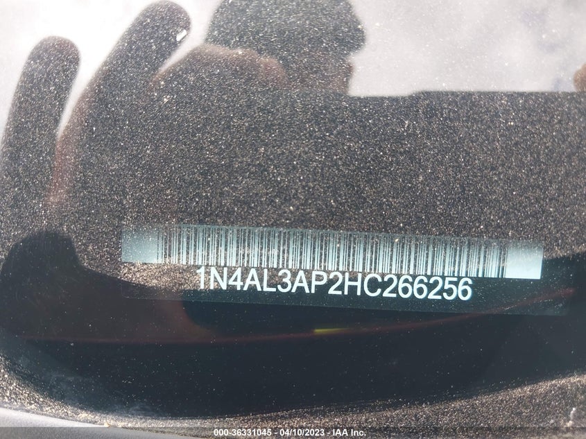 VIN 1N4AL3AP2HC266256 2017 NISSAN ALTIMA 2.5 SV