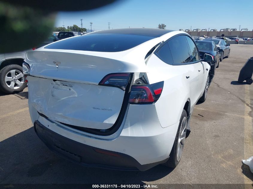 2022 TESLA MODEL Y LONG RANGE - 7SAYGDEE7NF361232