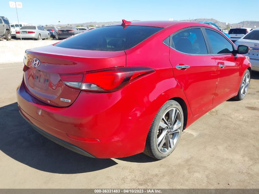 2015 HYUNDAI ELANTRA LIMITED - KMHDH4AE7FU359788