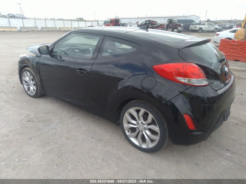 2013 HYUNDAI VELOSTER W/GRAY INT - KMHTC6AD1DU086826