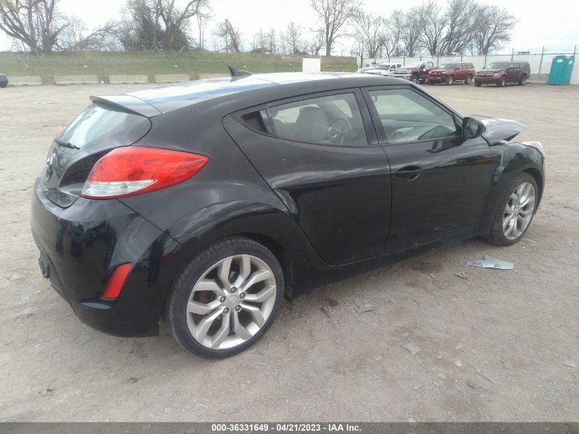 2013 HYUNDAI VELOSTER W/GRAY INT - KMHTC6AD1DU086826