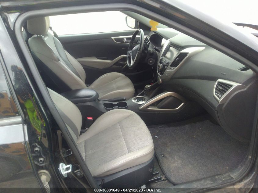 2013 HYUNDAI VELOSTER W/GRAY INT - KMHTC6AD1DU086826