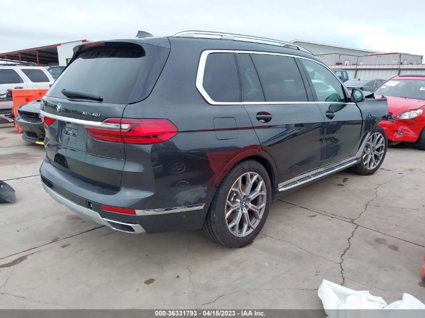 2021 BMW X7 XDRIVE40I - 5UXCW2C0XM9F64504