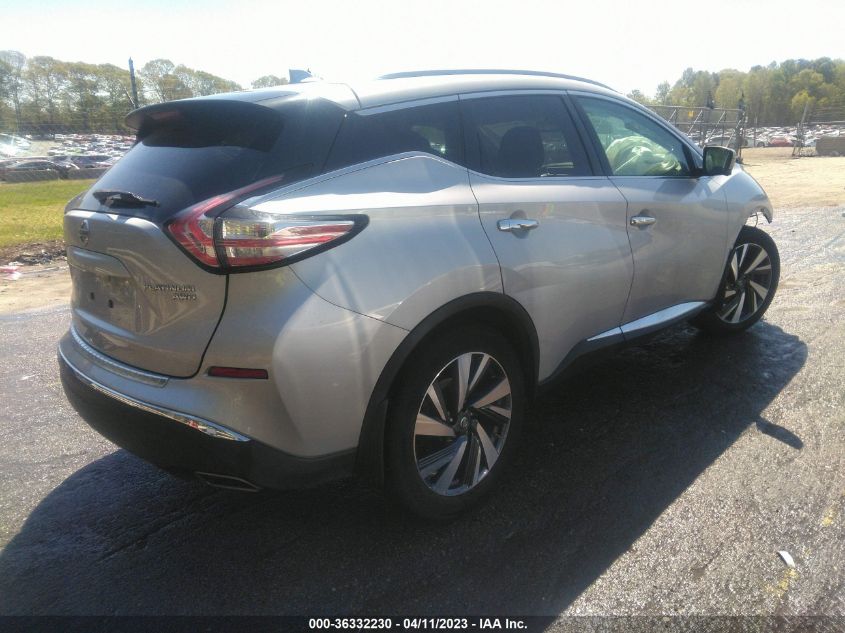 2017 NISSAN MURANO PLATINUM - 5N1AZ2MH7HN179363