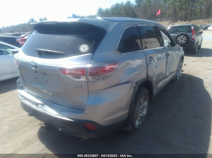 2015 TOYOTA HIGHLANDER HYBRID LIMITED - 5TDDCRFH8FS013353