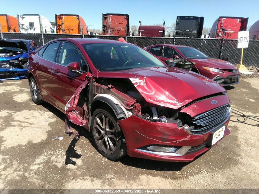 2017 FORD FUSION SE - 3FA6P0HD2HR379226