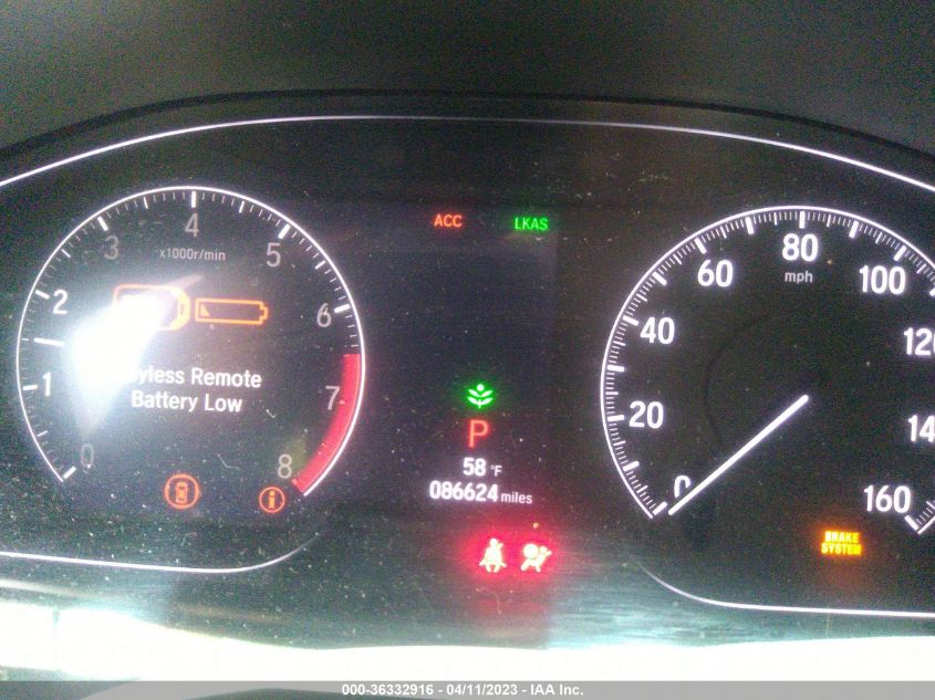 2018 HONDA ACCORD SEDAN EX 1.5T - 1HGCV1F4XJA054000