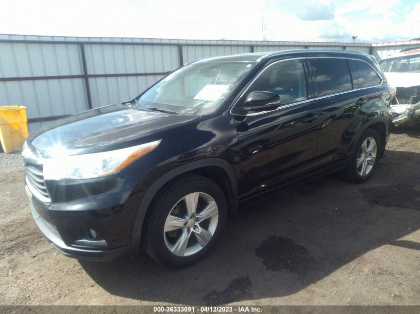 2014 TOYOTA HIGHLANDER LIMITED - 5TDDKRFH7ES020604