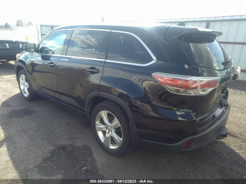 2014 TOYOTA HIGHLANDER LIMITED - 5TDDKRFH7ES020604