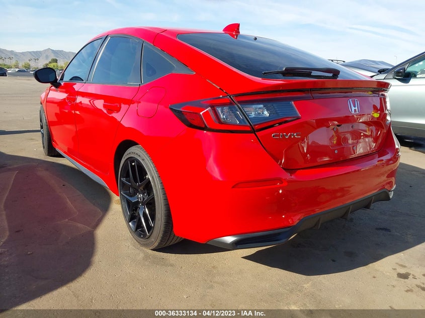 VIN 19XFL2H89NE005039 2022 HONDA CIVIC HATCHBACK SPORT