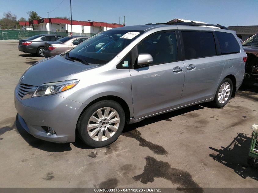 2015 TOYOTA SIENNA LTD/XLE/XLE PREMIUM - 5TDDK3DC6FS110591