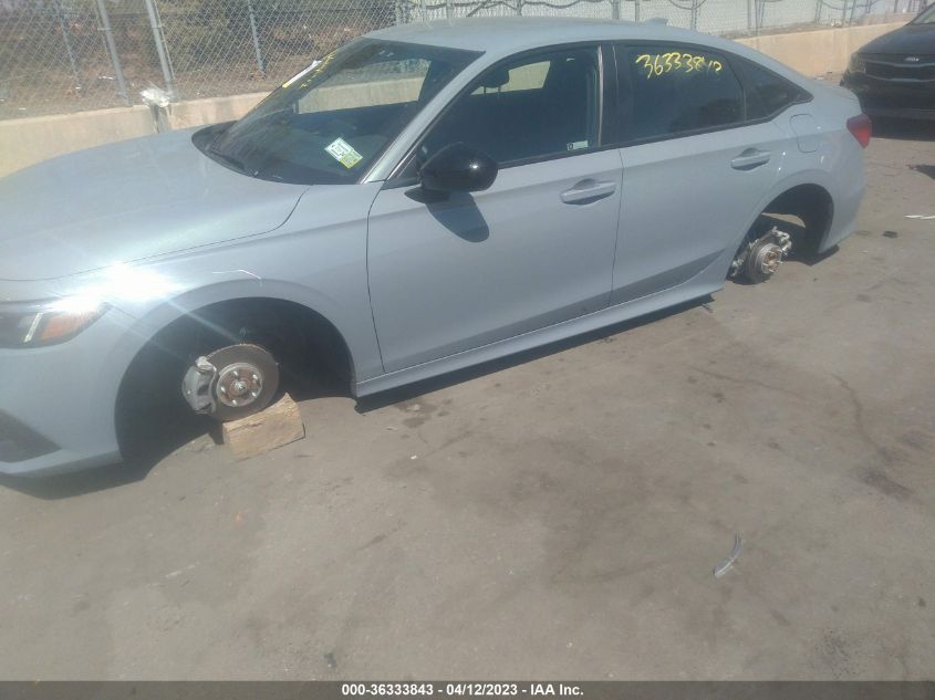 2022 HONDA CIVIC SEDAN SPORT - 2HGFE2F56NH580773