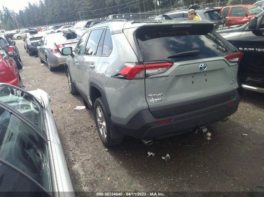 2021 TOYOTA RAV4 HYBRID XLE - 4T3RWRFV8MU018079