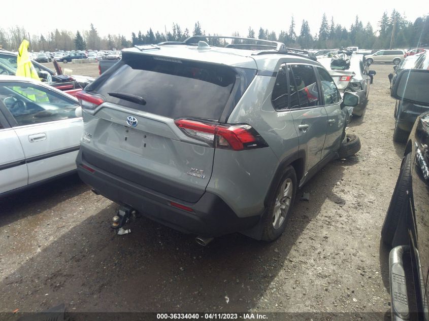 2021 TOYOTA RAV4 HYBRID XLE - 4T3RWRFV8MU018079
