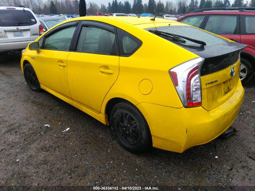 2013 TOYOTA PRIUS ONE/TWO/THREE/FOUR/FIVE - JTDKN3DU1D0350865