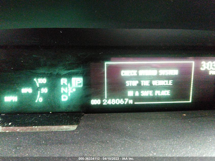 2013 TOYOTA PRIUS ONE/TWO/THREE/FOUR/FIVE - JTDKN3DU1D0350865