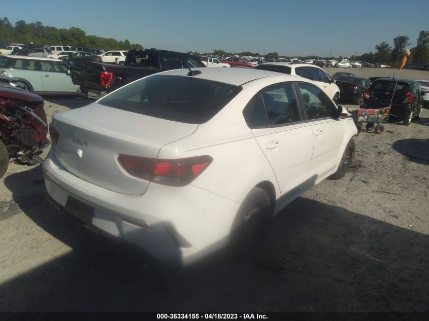 2022 KIA RIO S - 3KPA24AD6NE454985