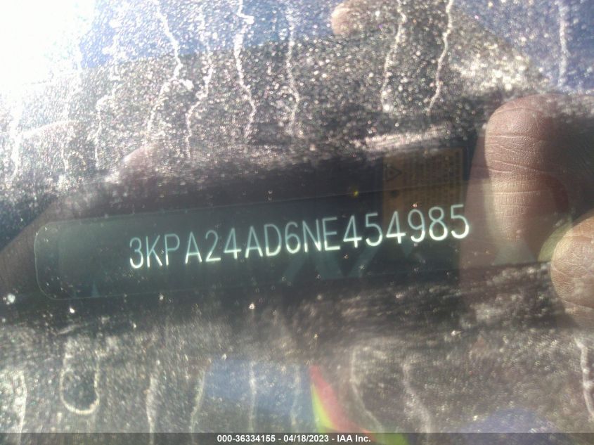 2022 KIA RIO S - 3KPA24AD6NE454985