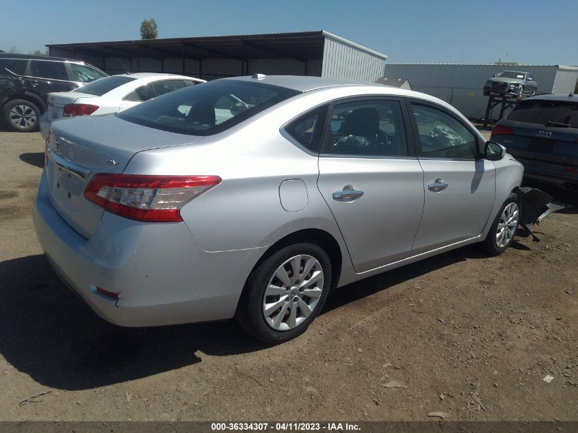 2015 NISSAN SENTRA SR/SL/S/SV/FE+ S - 3N1AB7AP8FL664497