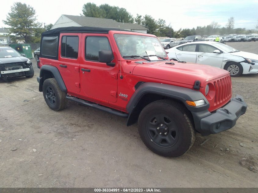 2018 JEEP WRANGLER UNLIMITED SPORT - 1C4HJXDN1JW268083