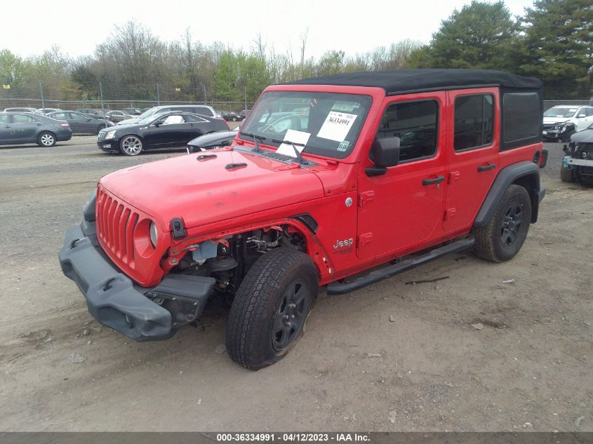 2018 JEEP WRANGLER UNLIMITED SPORT - 1C4HJXDN1JW268083