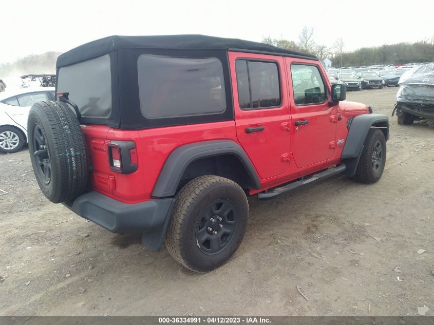2018 JEEP WRANGLER UNLIMITED SPORT - 1C4HJXDN1JW268083