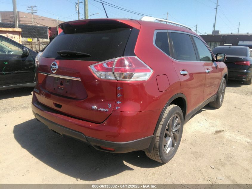 2016 NISSAN ROGUE SL - KNMAT2MV5GP734468