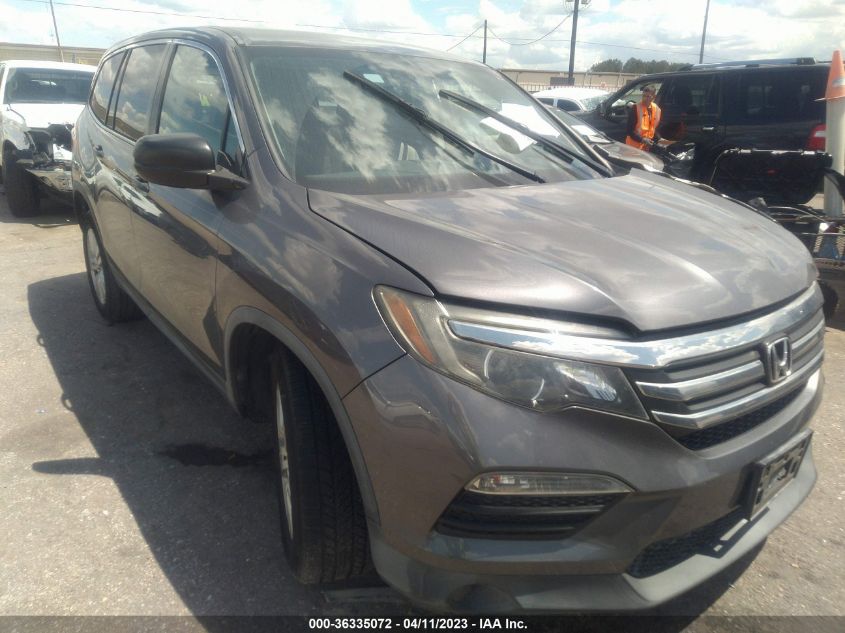 2016 HONDA PILOT LX - 5FNYF5H17GB019636