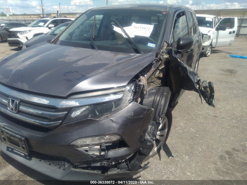 2016 HONDA PILOT LX - 5FNYF5H17GB019636