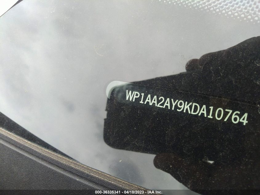 2019 PORSCHE CAYENNE - WP1AA2AY9KDA10764