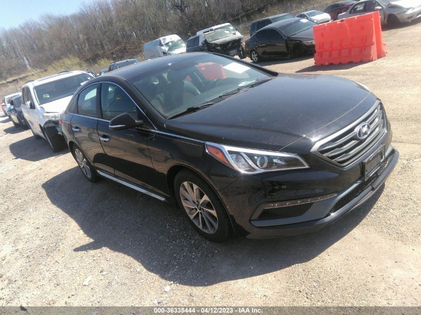 2016 HYUNDAI SONATA 2.4L SPORT - 5NPE34AF4GH408523