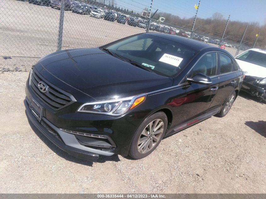 2016 HYUNDAI SONATA 2.4L SPORT - 5NPE34AF4GH408523