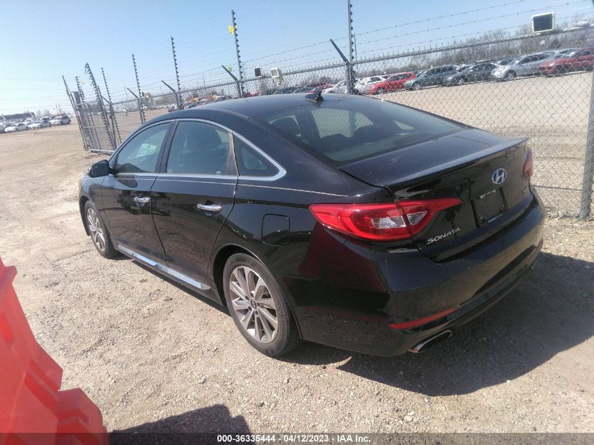 2016 HYUNDAI SONATA 2.4L SPORT - 5NPE34AF4GH408523