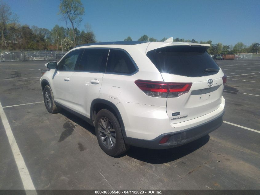 2019 TOYOTA HIGHLANDER SE/XLE - 5TDKZRFH1KS565146